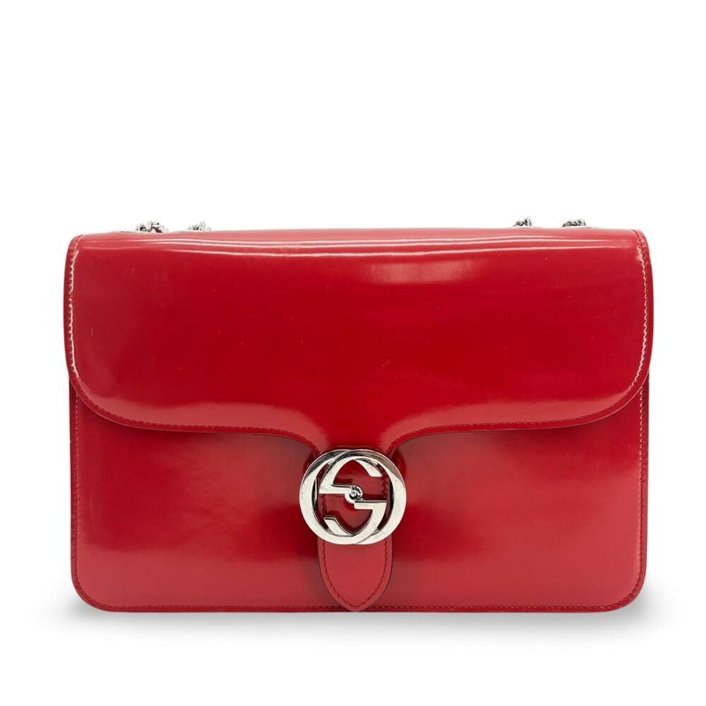 Gucci Blondie Medium Shoulder Bag Red with Silver Hardware